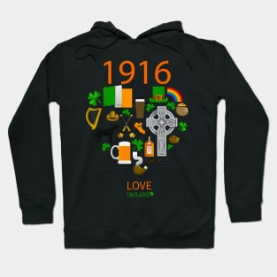 1916, Love Ireland Hoodie